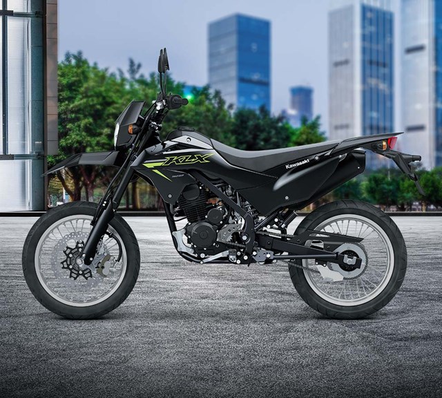 Image of 2025 KLX150SM in action