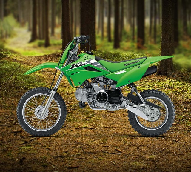 Image of 2025 KLX110R L in action