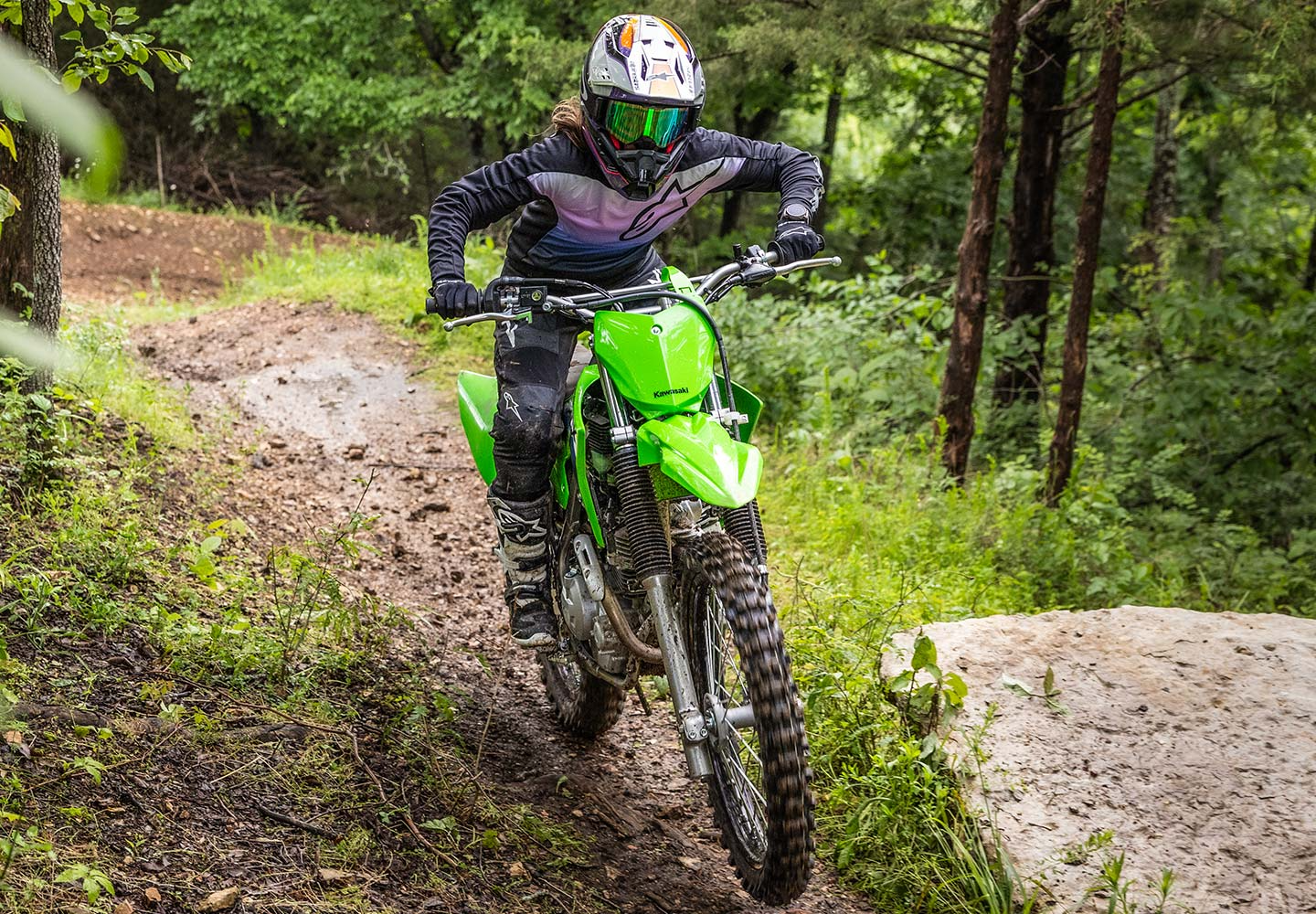 Kawasaki KLX230R|オフロードモデル|走破性と耐久性を高めた Kawasaki KLX230R|オフロードモデル|走破性と耐久性を高めた