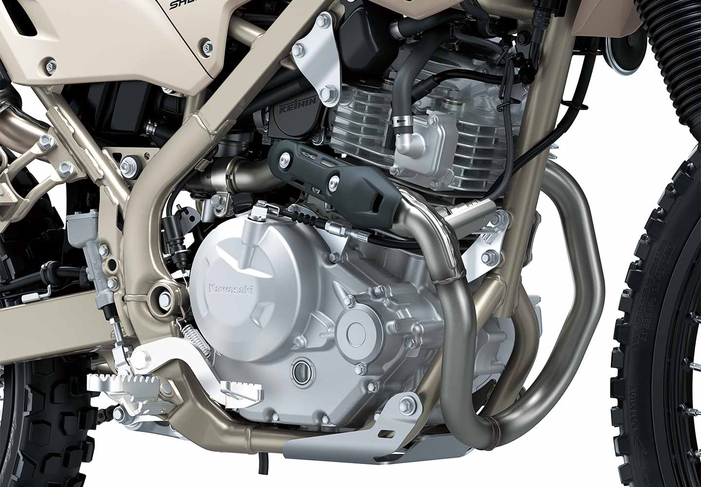 KLX230 シェルパ ハイシート バンド付き（ブラック）