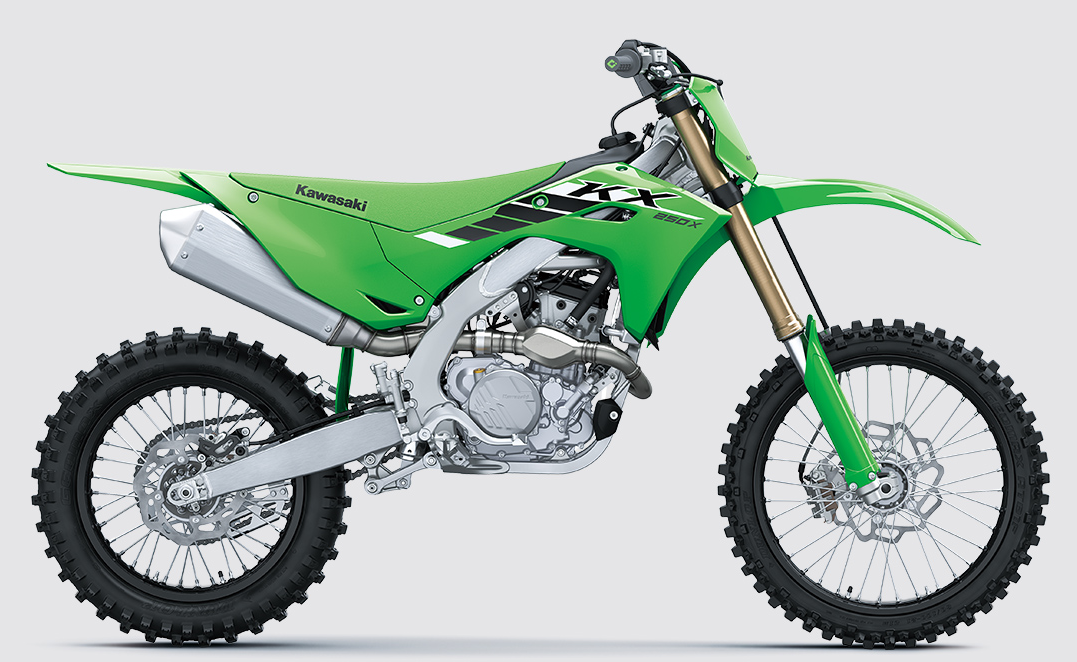 Kawasaki KX250X | 競技用車両|ハイパフォーマンスなクロスカントリーマシン