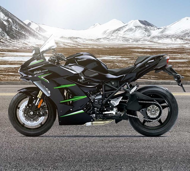 Image of 2023 NINJA H2 SX in action