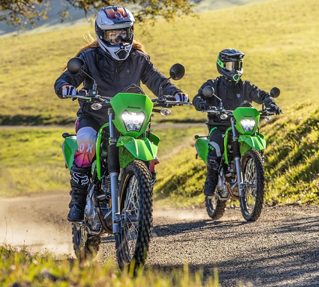 Image of 2026 KLX230 S in action