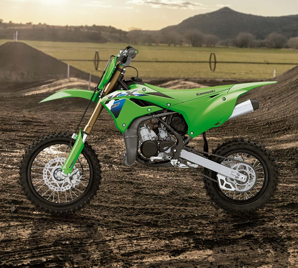 きさ Kawasaki KX85｜競技用車両｜自信を抱かせるモトクロッサー