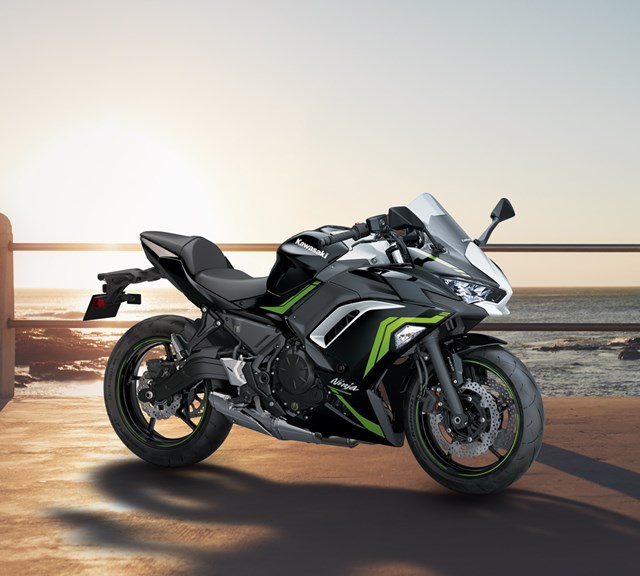 Image of 2021 NINJA 650 ABS in action